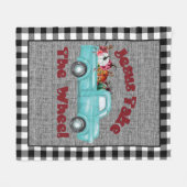 Jezus neemt het wiel Christelijk Fleece Deken (Voorkant (Horizontaal))