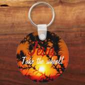 Jezus neemt het wiel mee sleutelhanger (Voorkant)