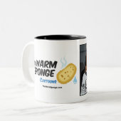 Jezus neemt het wiel (van Trump!) Tweekleurige Koffiemok (Voorkant links)