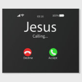 Jezus noemt Christelijk Cadeaupapier (Vlak)