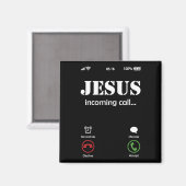 Jezus noemt Christelijk geloof Magneet (Voorkant / Achterkant)
