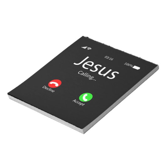 Jezus noemt Christelijk Notitieblok (Linkerzijde)