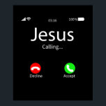 Jezus noemt Christelijk Poster<br><div class="desc">Jezus roept het Christelijke T-shirt van de Kerk van het T-Shirt Deel je hoop en geloof in Jezus Christus door dit perfecte Shirt van het Christelijke Theme met geloof te dragen en draag het trots en show iedereen die je in jesus gelooft en iedereen moet weten dat je in jezus...</div>