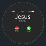 Jezus noemt Christelijk Ronde Sticker<br><div class="desc">Jezus roept het Christelijke T-shirt van de Kerk van het T-Shirt Deel je hoop en geloof in Jezus Christus door dit perfecte Shirt van het Christelijke Theme met geloof te dragen en draag het trots en show iedereen die je in jesus gelooft en iedereen moet weten dat je in jezus...</div>