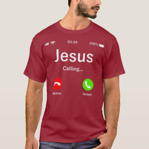 Jezus noemt Christelijk T-shirt