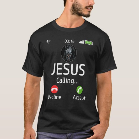 Jezus noemt Christelijk T-shirt (Voorkant)