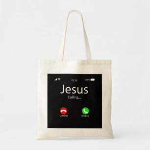 Jezus noemt Christelijk Tote Bag