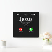 Jezus noemt Christelijk Vierkante Klok (Huis)