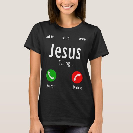 Jezus noemt Christelijke T T-shirt (Voorkant)