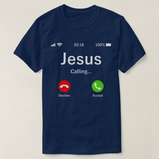 Jezus noemt Christelijke TShirt (Design voorkant)
