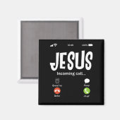 Jezus noemt de binnenkomende oproep Christelijk Magneet (Voorkant / Achterkant)