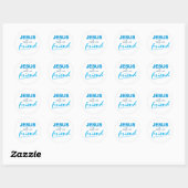 Jezus noemt me Vriend Ronde Sticker (Vel)