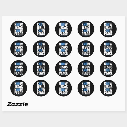 Jezus nr. ronde sticker (Vel)