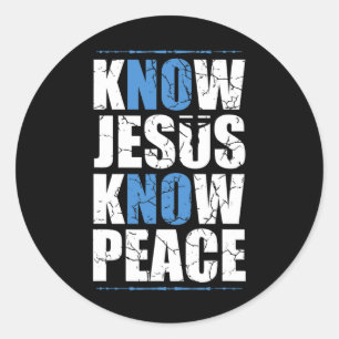 Jezus nr. ronde sticker