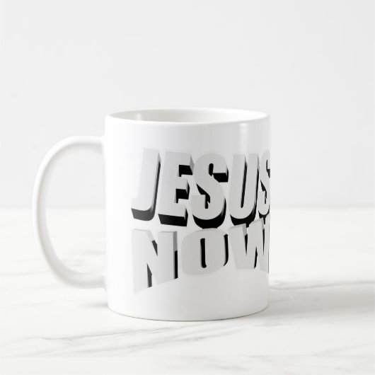 Jezus nu beker 3D Koffiemok (Links)
