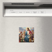 Jezus omringd door kinderen magneet (Insitu (Vaatwasser))