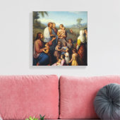 Jezus onder de kinderen Religieus Canvas Afdruk (Insitu (Woonkamer))