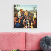 Jezus onder de kinderen Religieus Canvas Afdruk (Insitu (Woonkamer))