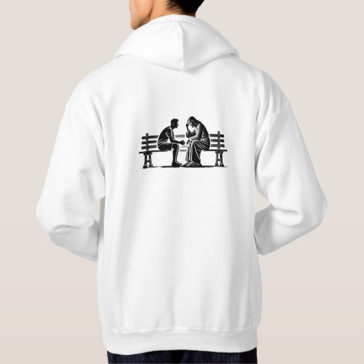 Jezus onderricht hoodie (Achterkant)