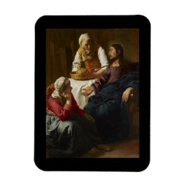 Jezus onderwijst Maria en Martha Magneet