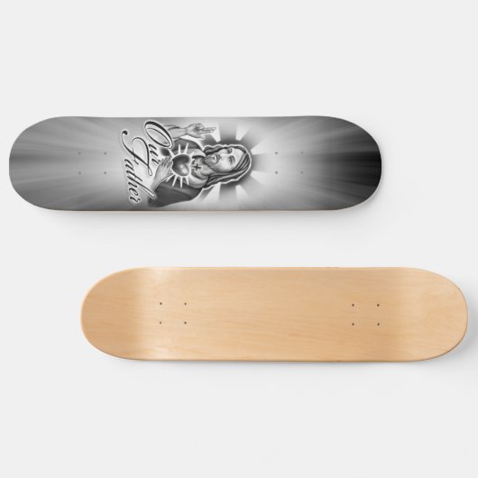 Jezus Ons vaders design Skateboard (Horizontaal)