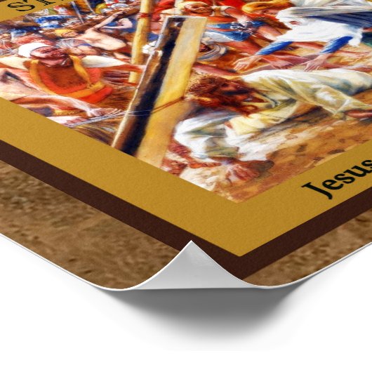 Jezus ontmoet zijn moederstation 4 Poster (Hoek)