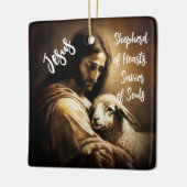 Jezus, onze Redder Keramisch Ornament (Links)