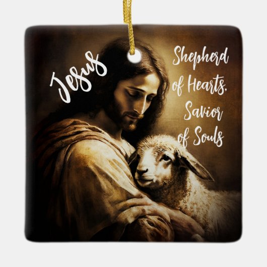 Jezus, onze Redder Keramisch Ornament (Voorkant)