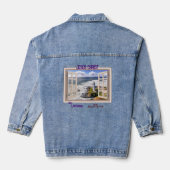 Jezus, onze vuurtoren denim jas denim jacket (Achterkant)