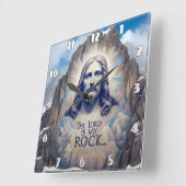 Jezus op de Berg: De Heer is mijn rots Vierkante Klok (Hoek)