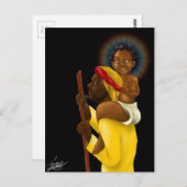 Jezus op de schouders van Joseph Briefkaart (Voorkant / Achterkant)