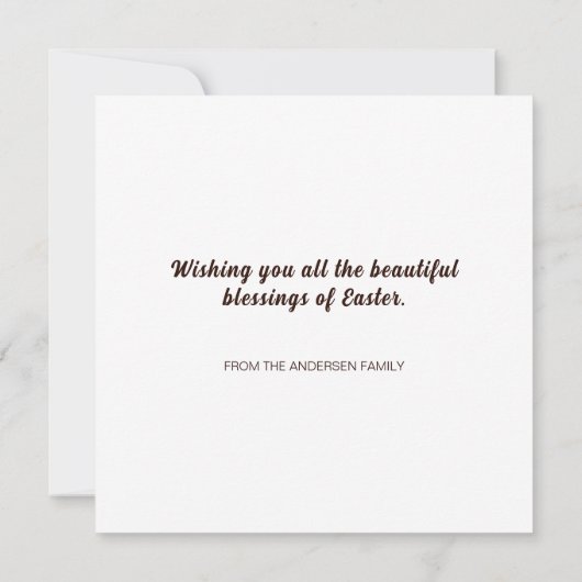 Jezus op een dwars Christelijk geloof Feestdagenkaart (Achterkant)