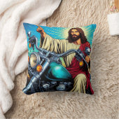 Jezus op een fietskussen! kussen (Deken)