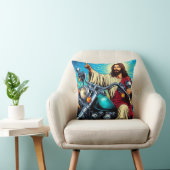 Jezus op een fietskussen! kussen (Stoel)