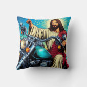 Jezus op een fietskussen! kussen (Achterkant)