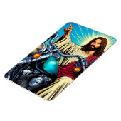 Jezus op een fietsmagneet! magneet (Linkerzijde)