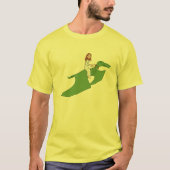 Jezus op een Pterodactyl T-shirt (Voorkant)