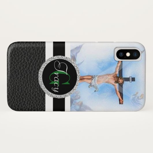 Jezus op het kruis Case-Mate iPhone case (Achterkant (horizontaal))