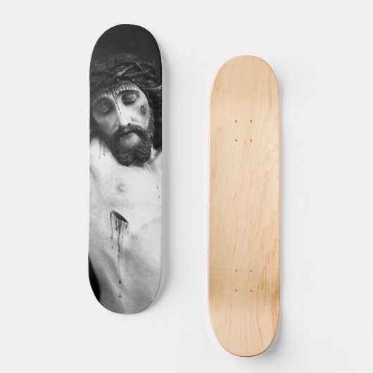 Jezus op het kruis persoonlijk skateboard (Voorkant)