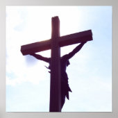 jezus op het kruis poster (Voorkant)
