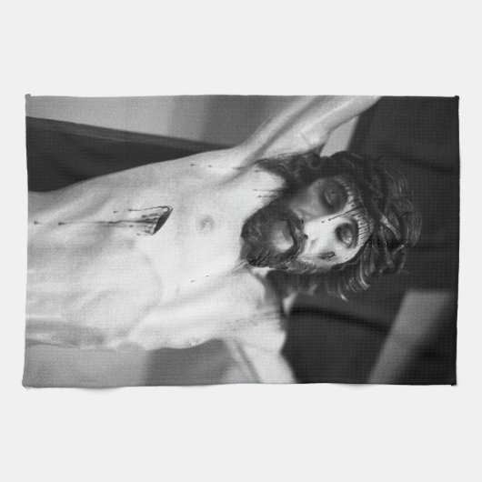 Jezus op het kruis theedoek (Horizontaal)