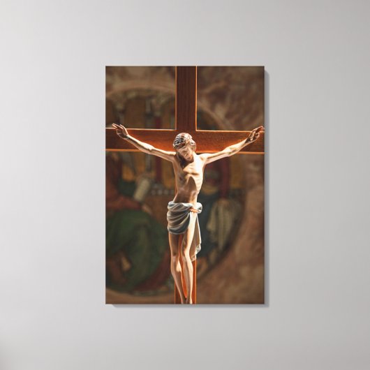 Jezus op het kruis Verpakt Canvas (Voorkant)