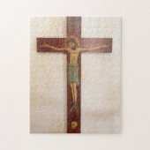 Jezus op het kruisbeeld legpuzzel (Verticaal)