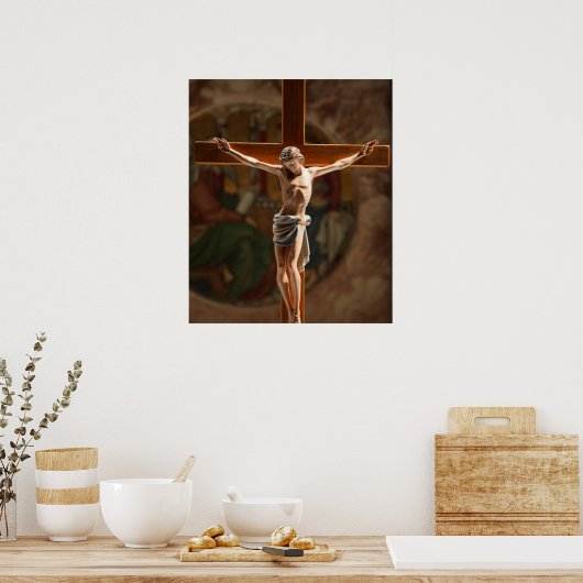 Jezus op het poster (Keuken)