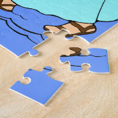 Jezus op het water legpuzzel (Zijkant)