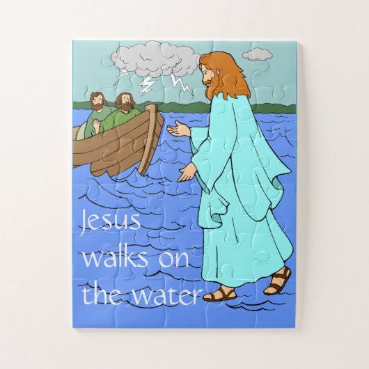 Jezus op het water legpuzzel (Verticaal)