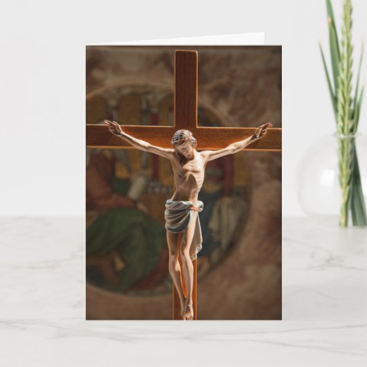 Jezus op het Wenskaart Kaart (Voorkant)