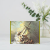 Jezus op het Zee van Galilea, Israël Briefkaart (Staand voorkant)