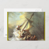 Jezus op het Zee van Galilea, Israël Briefkaart (Voorkant / Achterkant)