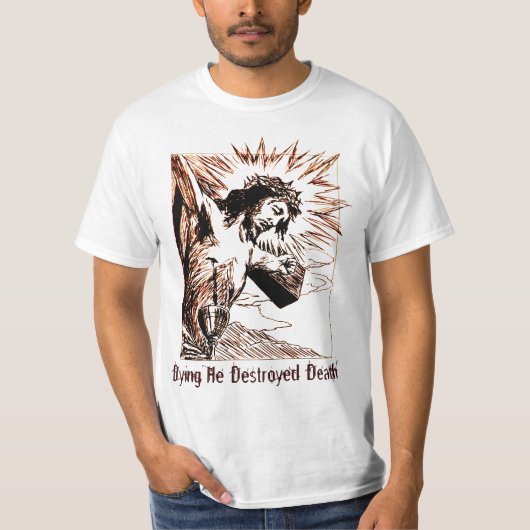 Jezus op kruisShirt T-shirt (Voorkant)
